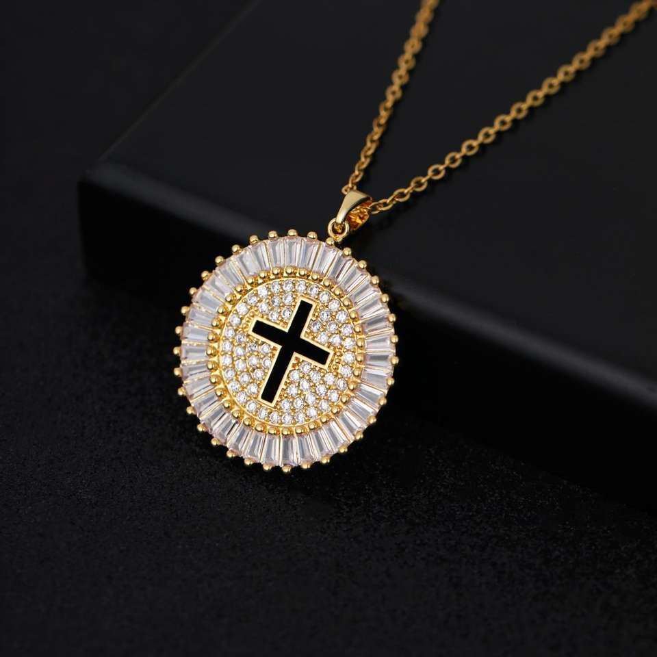 Copper Alloy/Stainless Steel; Stone: ZIRCON; Plating: 18K Gold Plated