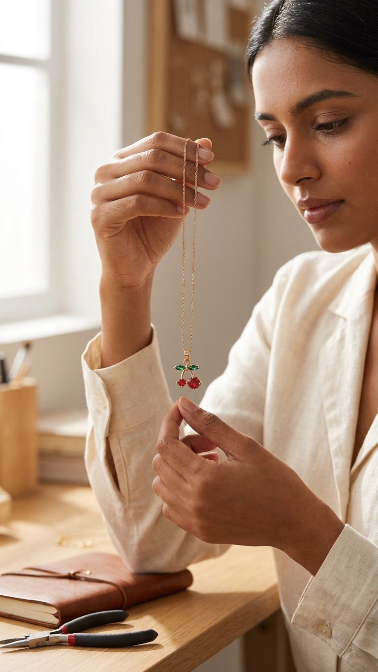 Simple Lucky Stainless Steel Chain Creative Design Radish Pendant Necklace for Blind Box Festival Gifts