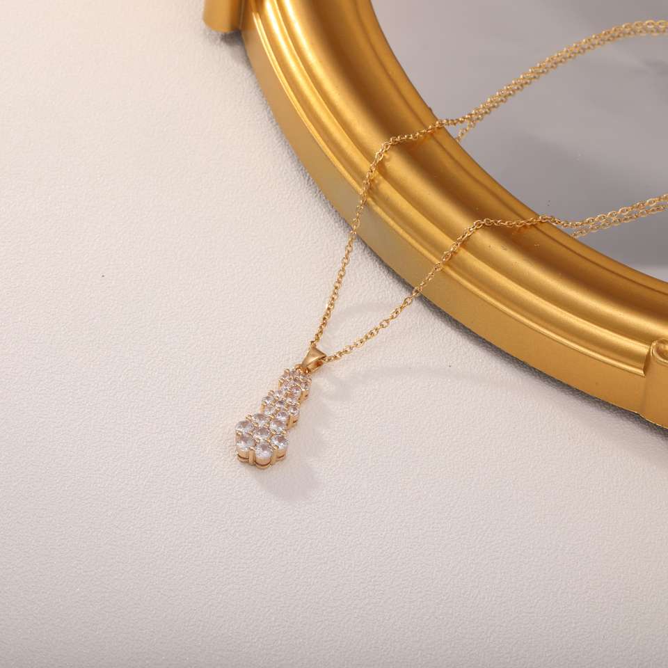 Full Zircon Pendant Luxury Necklace