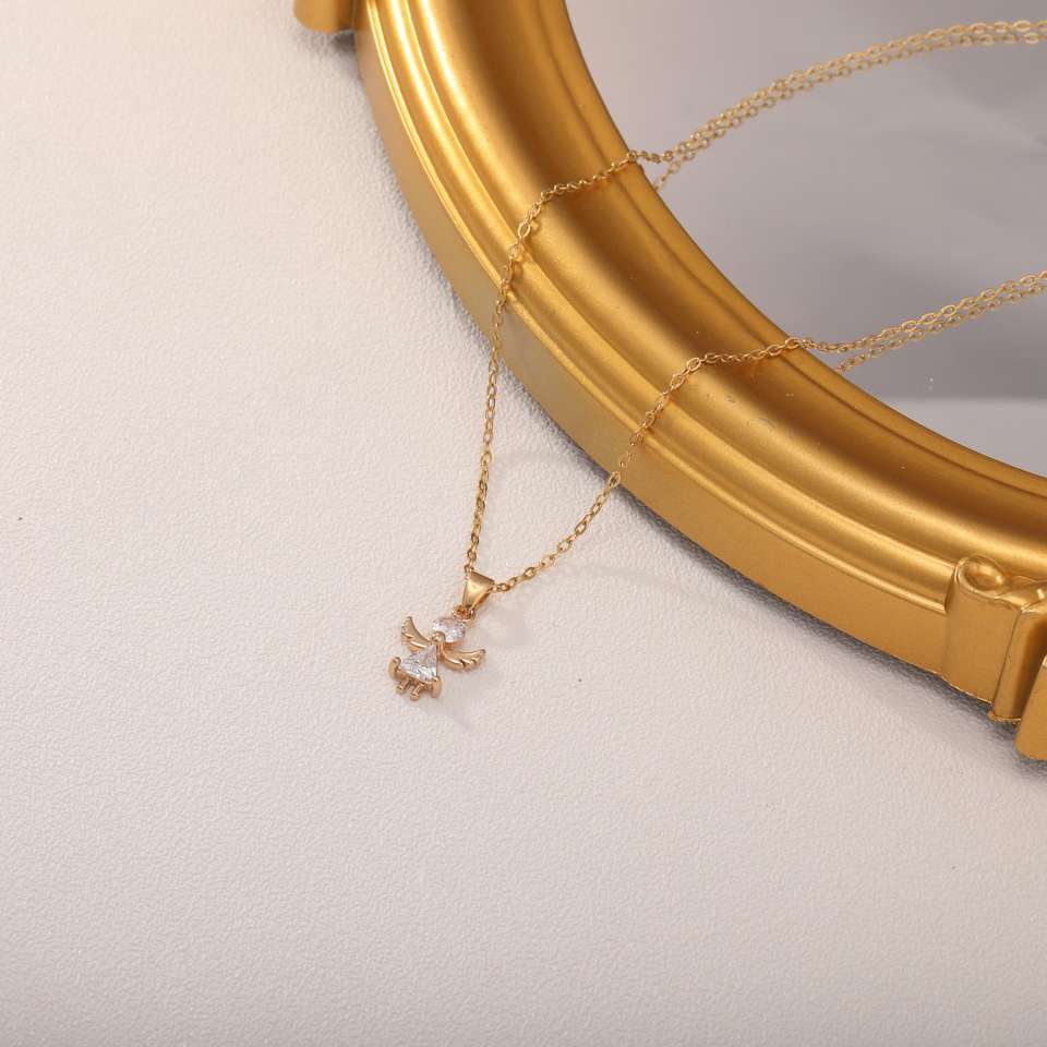 White Zircon Necklace