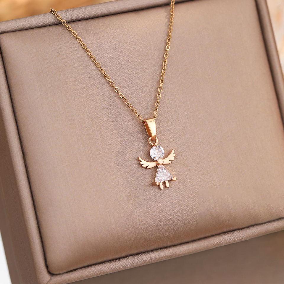 White Zircon Necklace