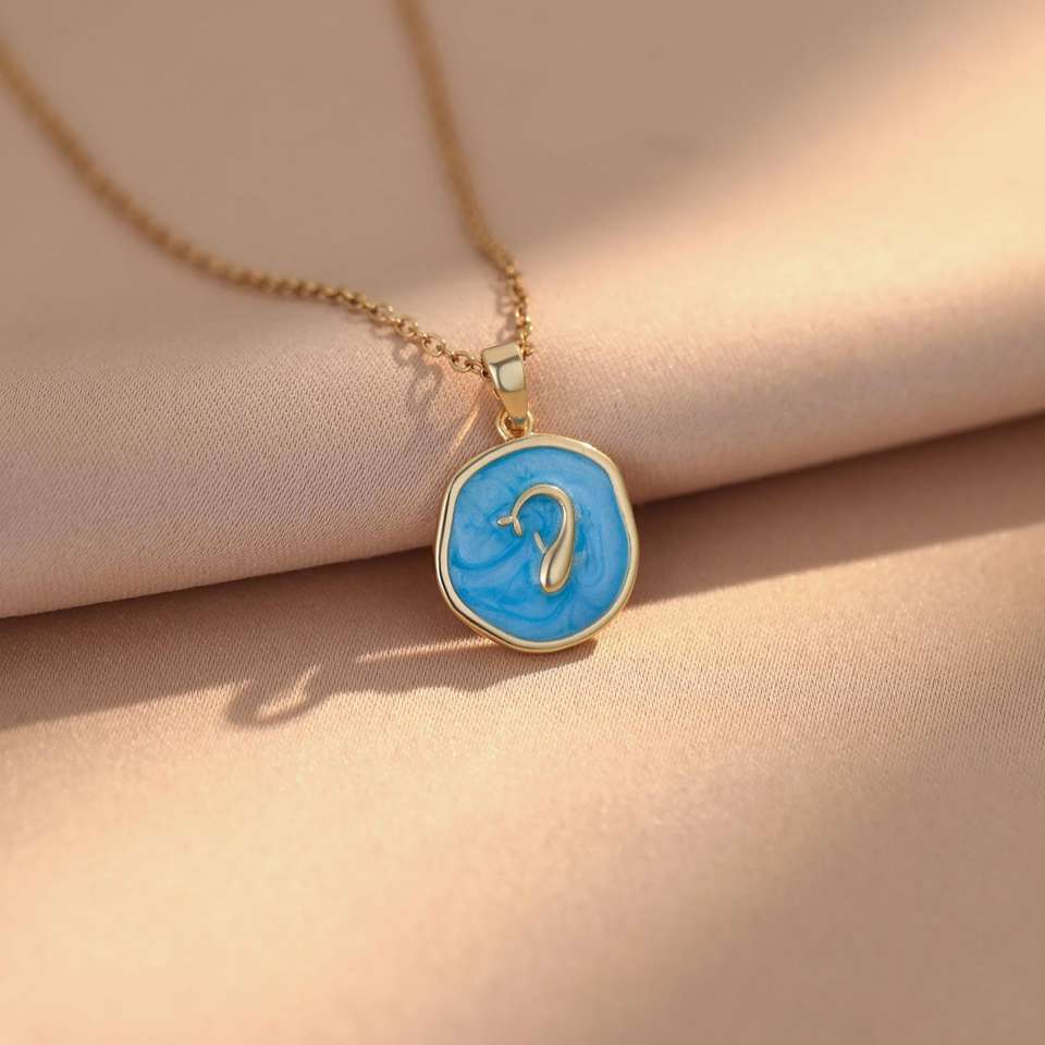 Oil Painting Style Flower Necklace Light Luxury Niche Design High-end New Pearl Pendant