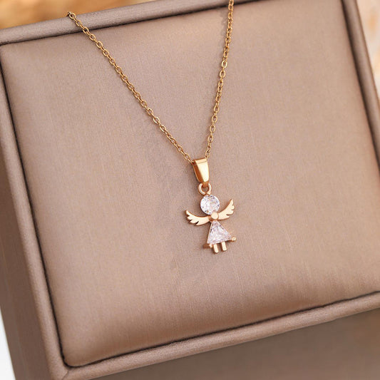 White Zircon Necklace