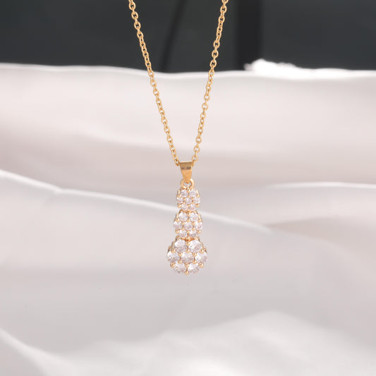 Full Zircon Pendant Luxury Necklace