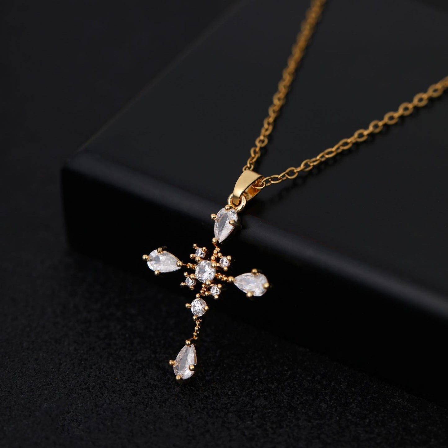 Classic Cross Necklace Simple Stainless Steel